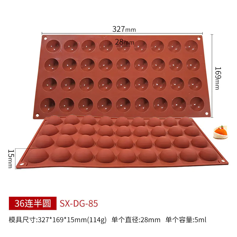 Sanjin 6-Cavity Silicone Mold for DIY Chocolate & Candy - Lunqara 