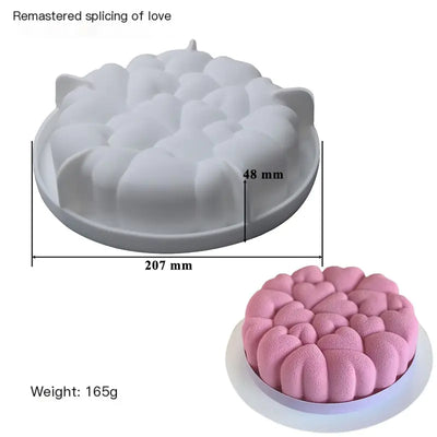 7-Inch Heart-Shaped Silicone Mold for DIY Baking