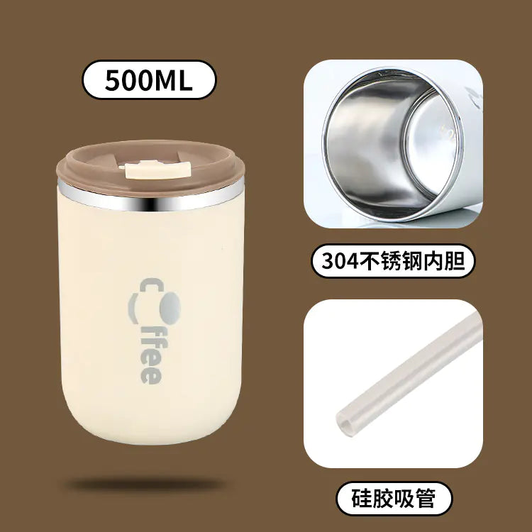 Double-Layer Insulated Stainless Steel Travel Mug - Lunqara 
