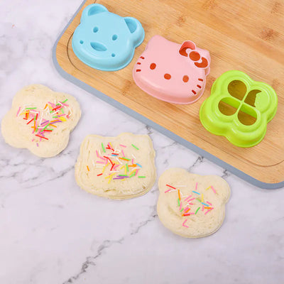 DIY Cartoon Sandwich Molds for Toast and Bento