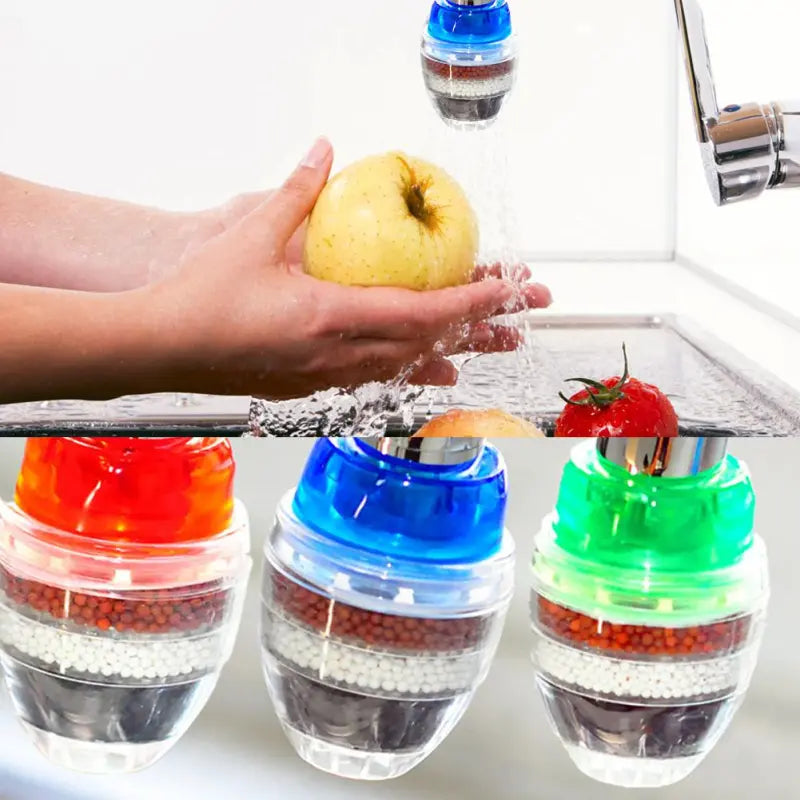 Faucet Water Purifier Kitchen Household Tap Water Filter Water-Saving Water Purifier Head - Lunqara 