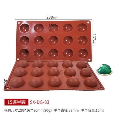 Sanjin 6-Cavity Silicone Mold for DIY Chocolate & Candy - Lunqara 
