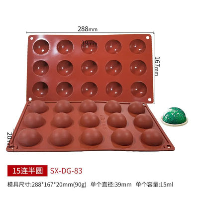 Lunqara 6 - Cavity Silicone Mold for DIY Chocolate & Candy - Lunqara